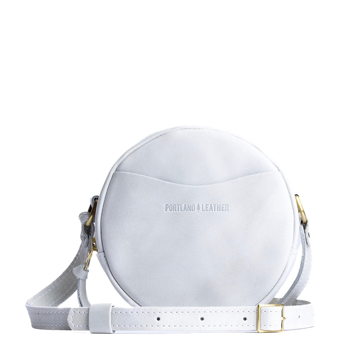 'Almost Perfect' Circle Crossbody - Beluga / Small