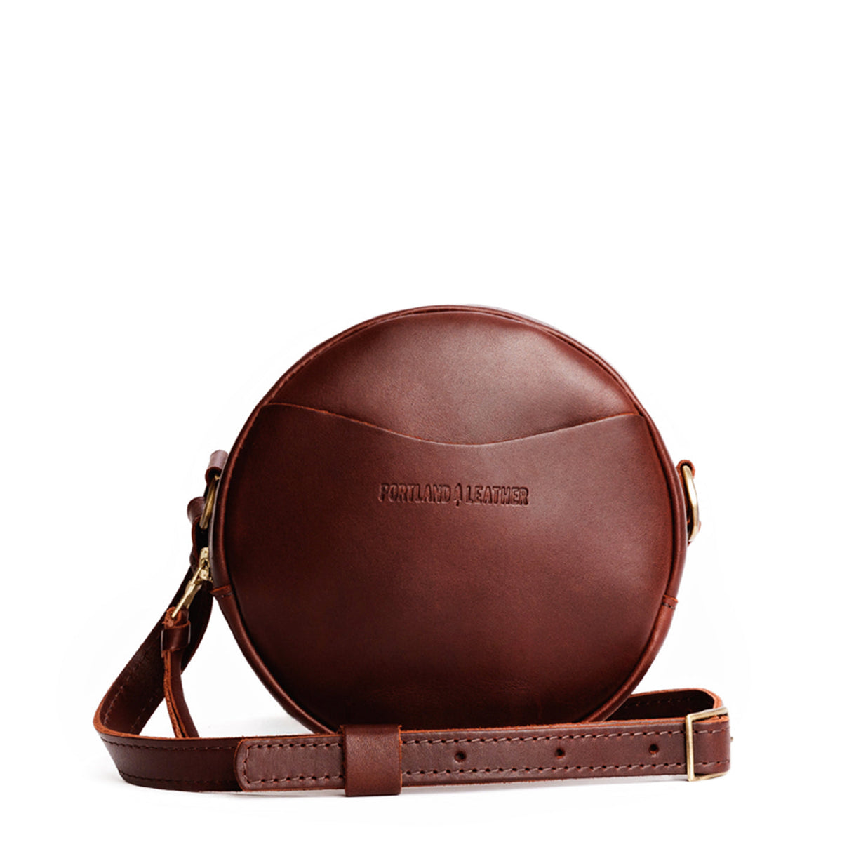 'Almost Perfect' Circle Crossbody - Cognac