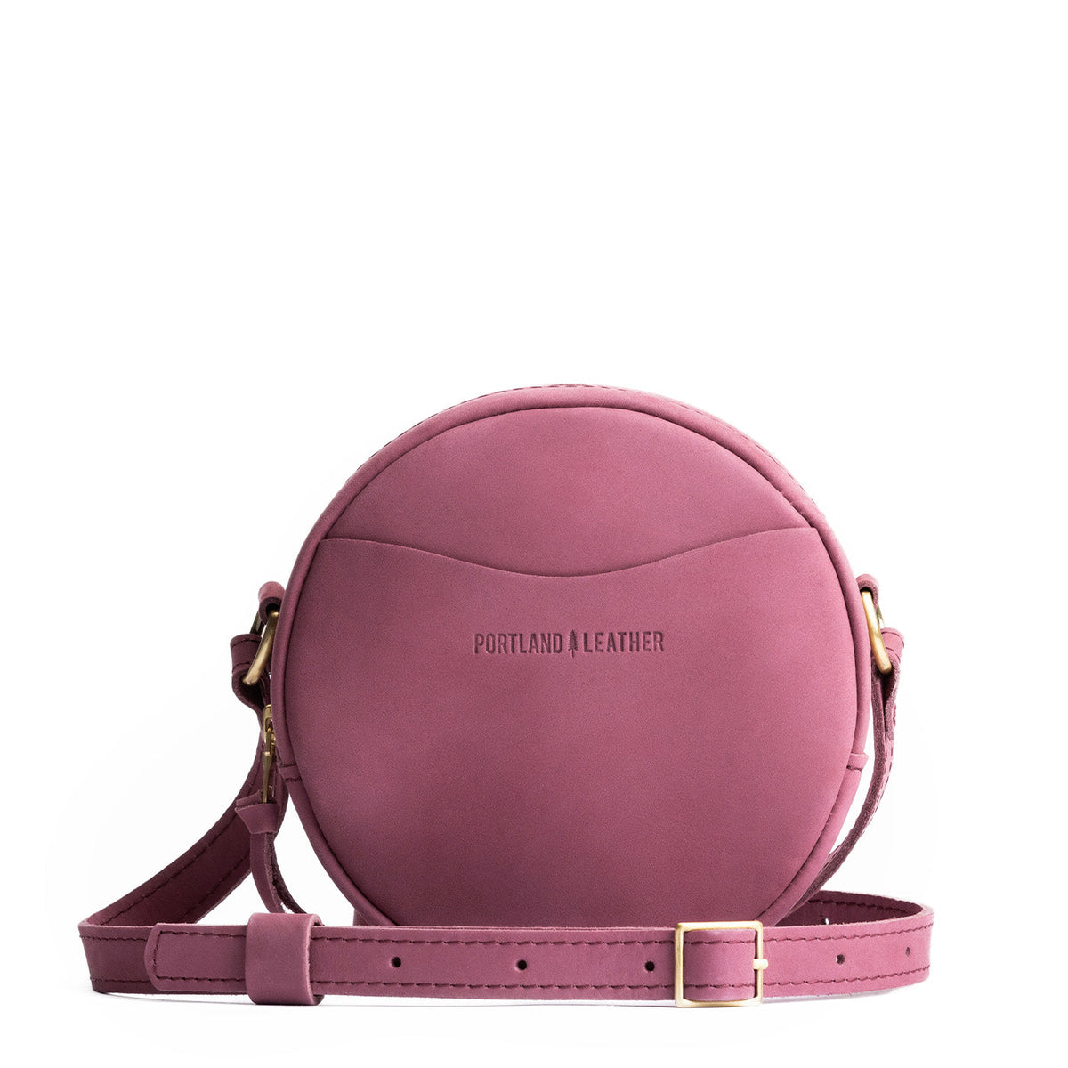 'Almost Perfect' Circle Crossbody - Foxglove / Small