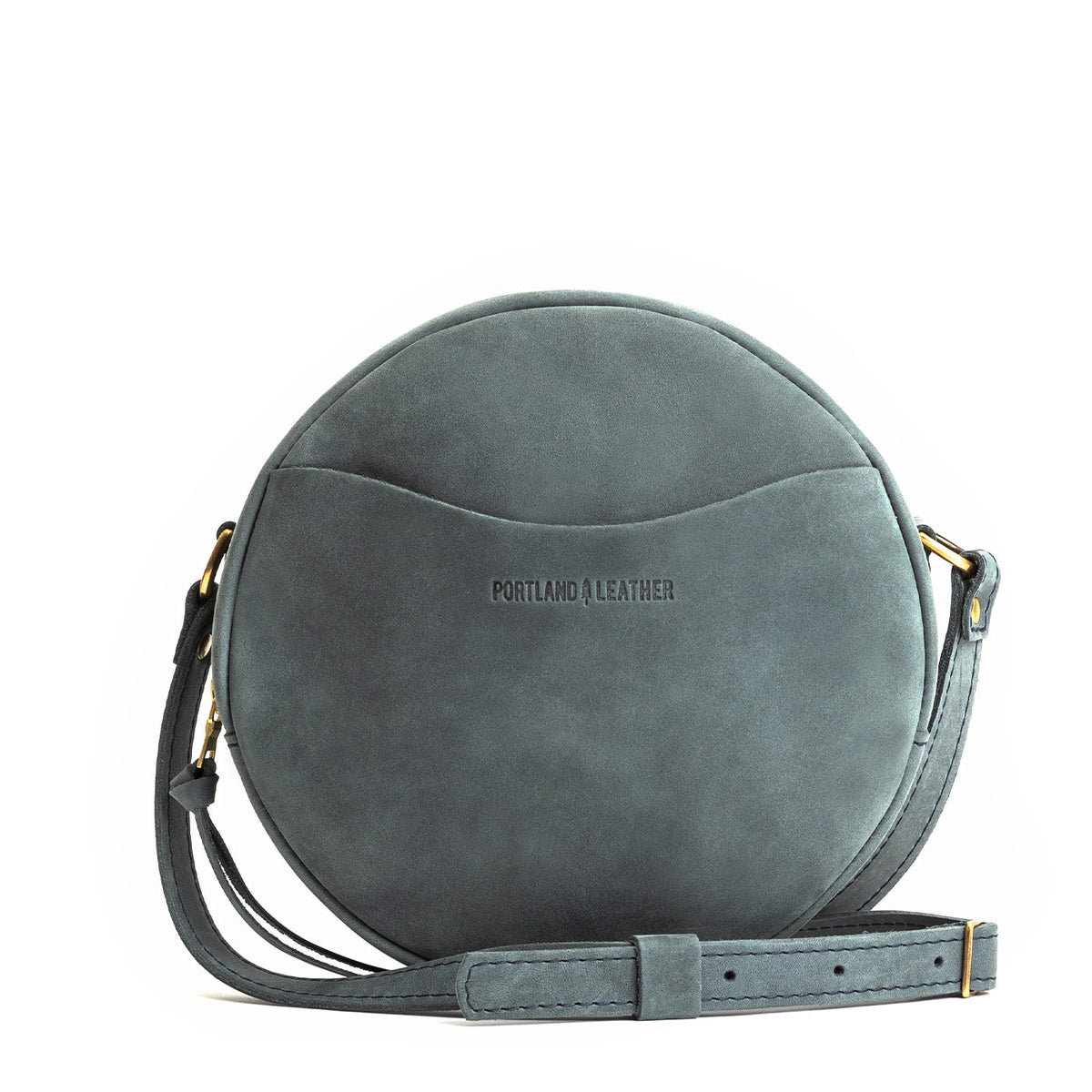 'Almost Perfect' Circle Crossbody - Storm / Large