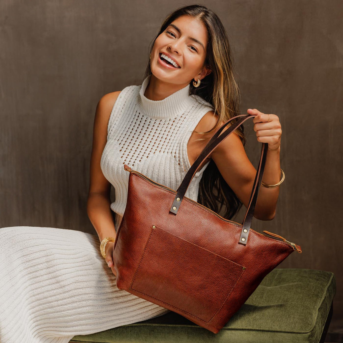'Almost Perfect' Leather Tote Bag - Image 192