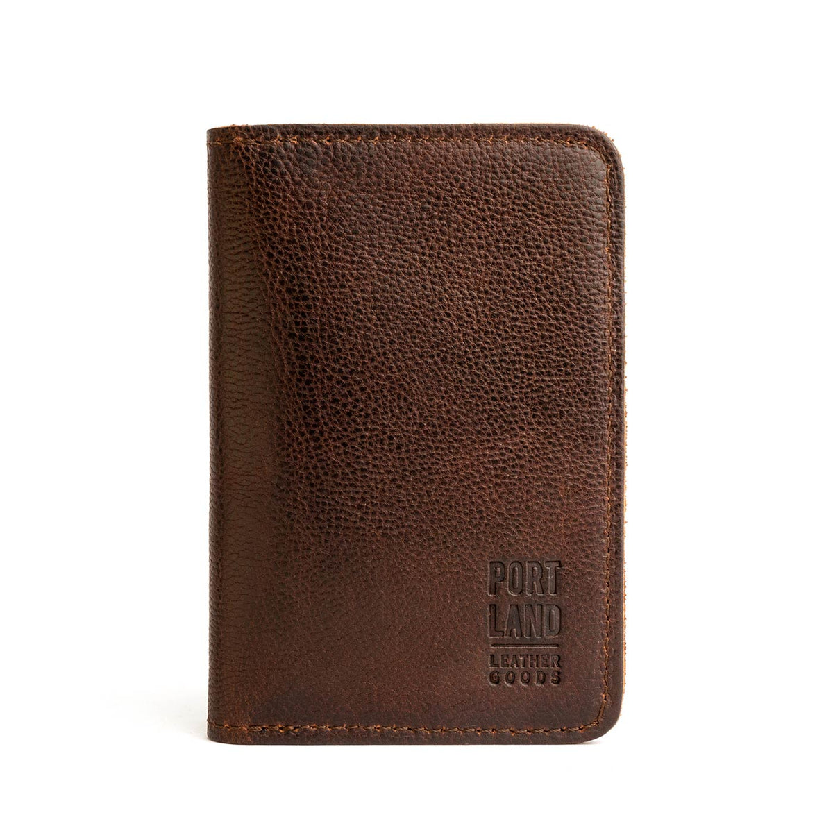 'Almost Perfect' Leather Modern Passport Holder - Coldbrew