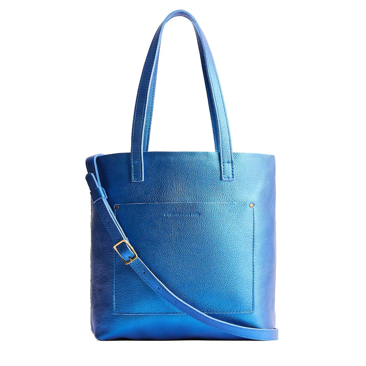 'Almost Perfect' Crossbody Tote - Comet Blue / Classic