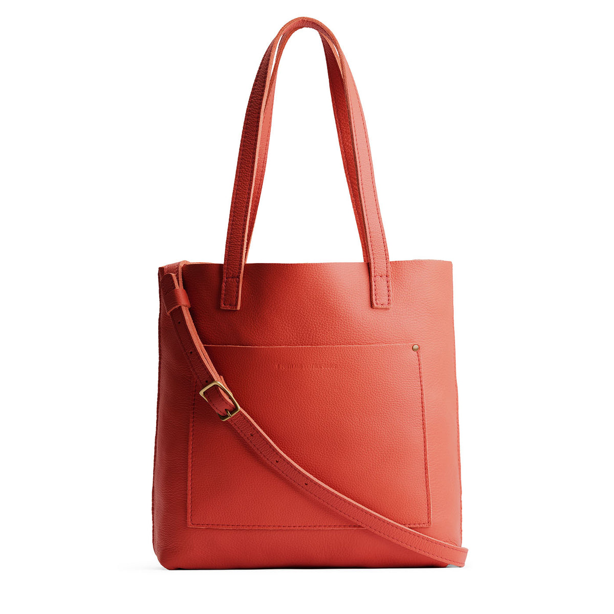 'Almost Perfect' Crossbody Tote - Coral / Classic