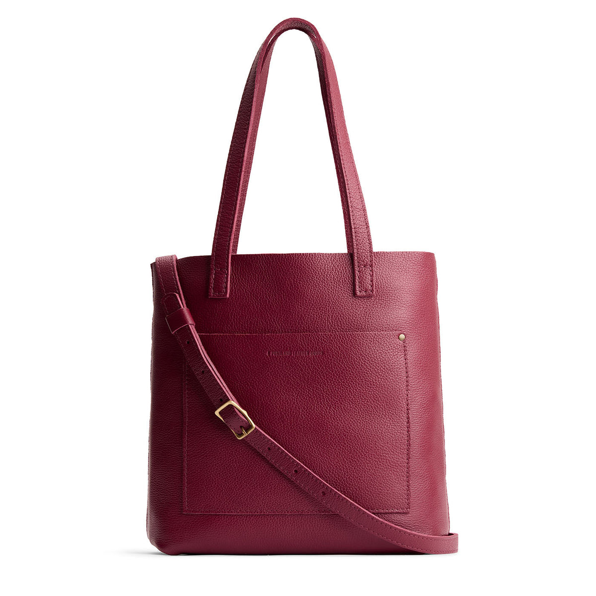 'Almost Perfect' Crossbody Tote - Rhubarb / Classic