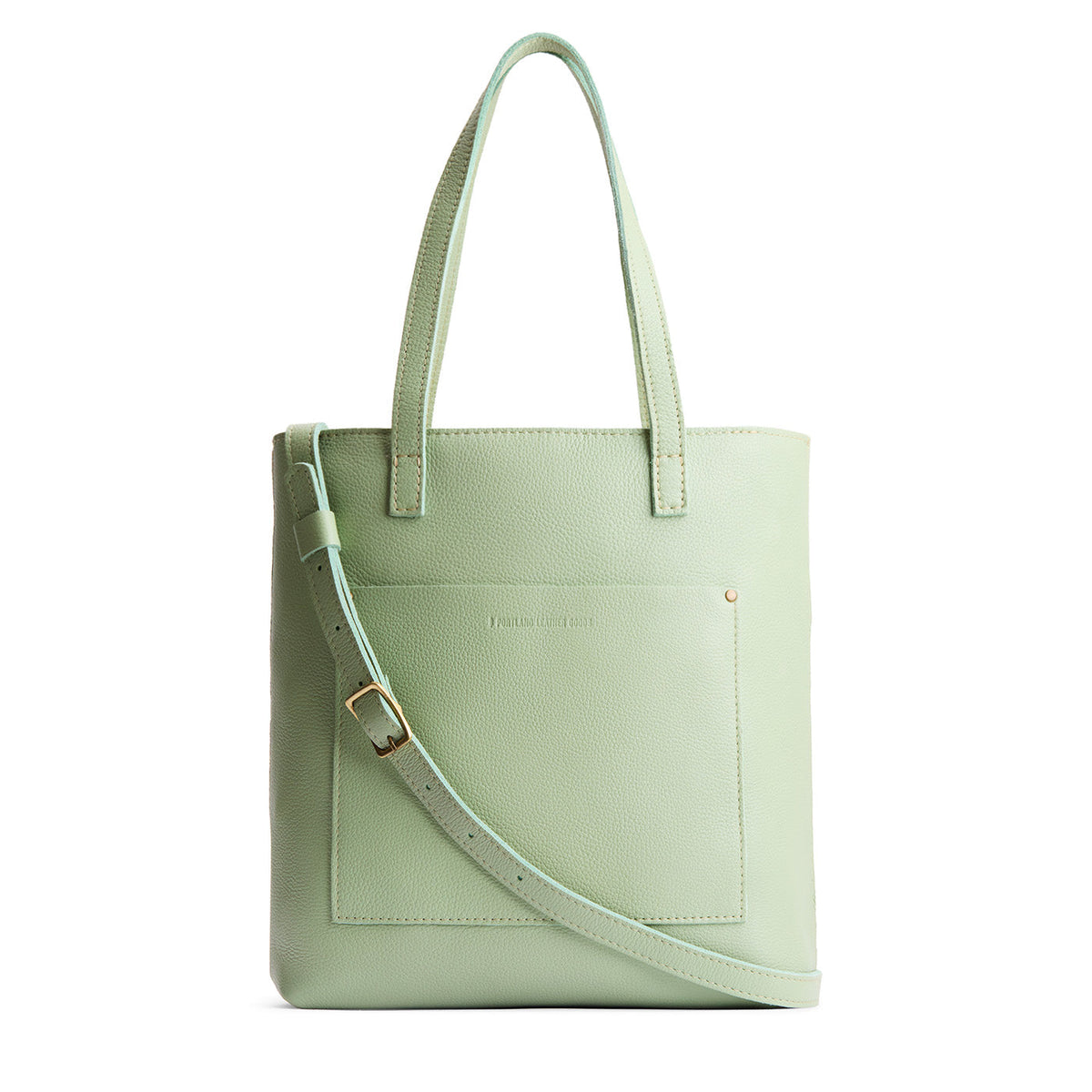 'Almost Perfect' Crossbody Tote - Pistachio / Zipper
