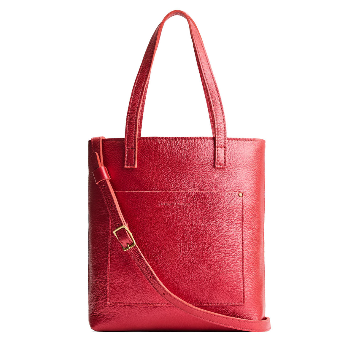 'Almost Perfect' Crossbody Tote - Reba Red / Zipper
