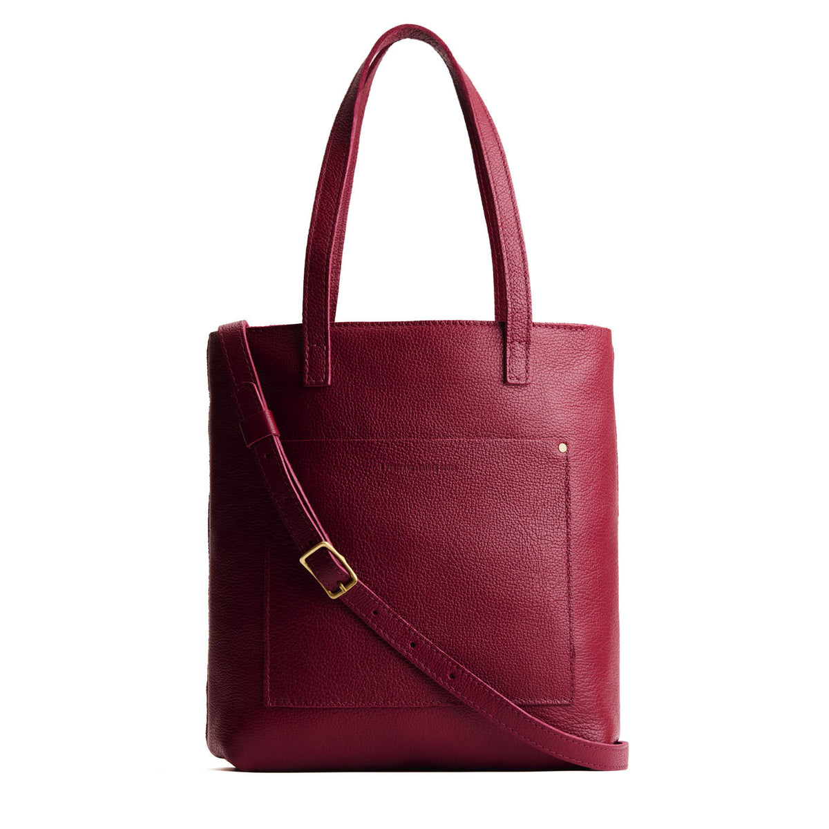 'Almost Perfect' Crossbody Tote - Rhubarb / Zipper