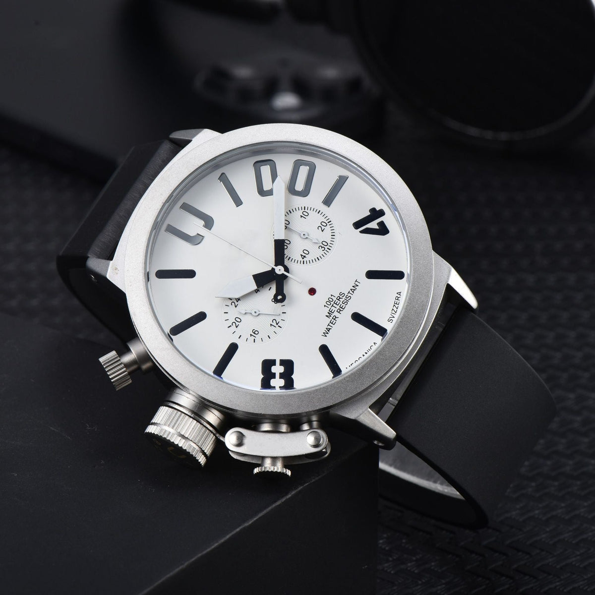 Self-Winding Stainless Steel Wristwatch - White