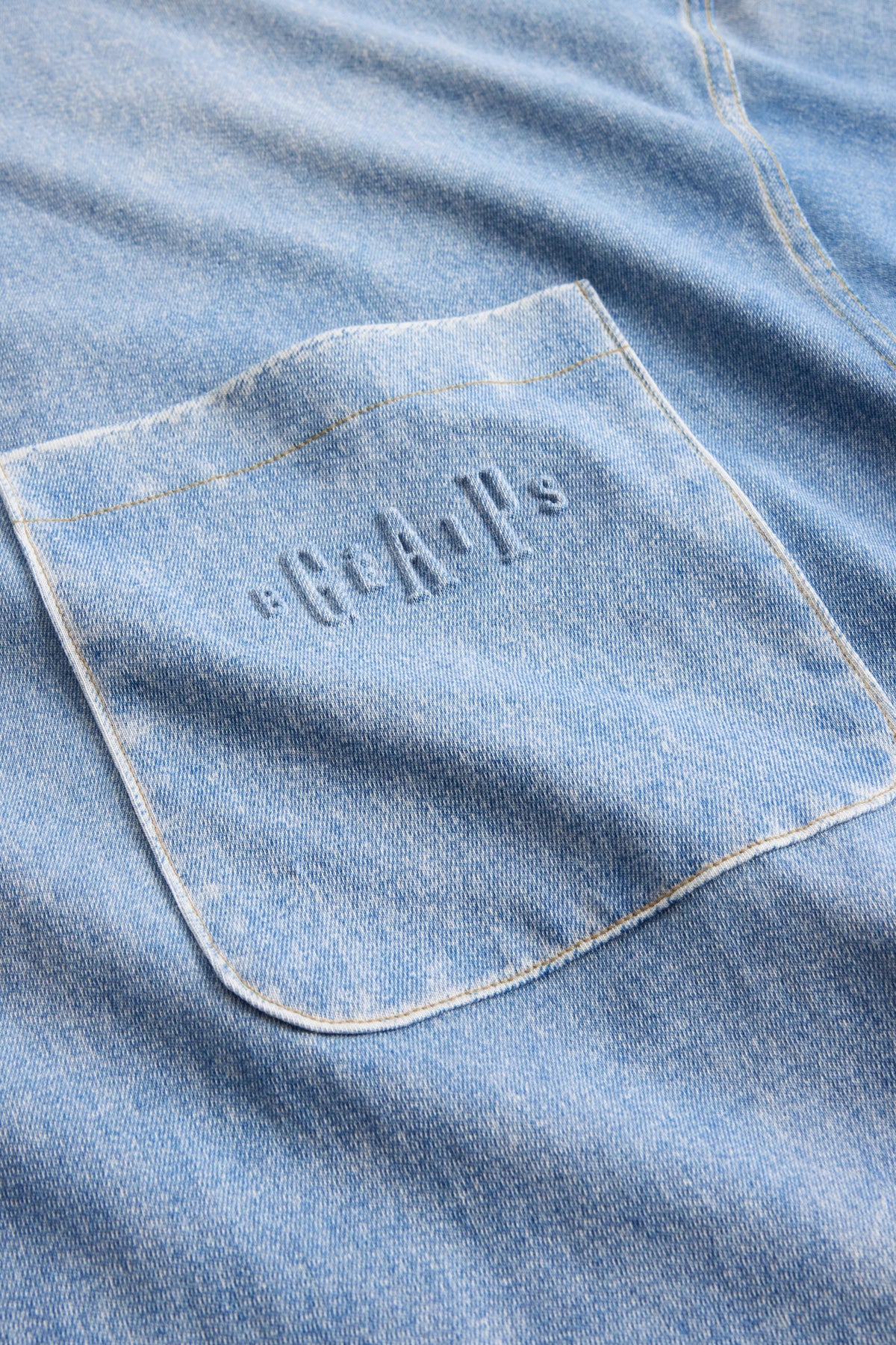 GAP X BÉIS Tromp Loiel T-Shirt in Faded Denim - Image 2