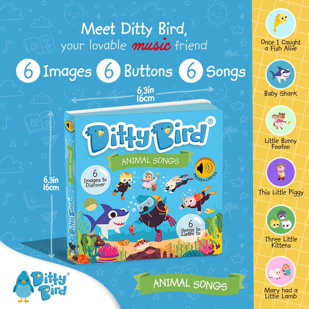 Ditty Bird Musical Books - Animal Songs - Image 4