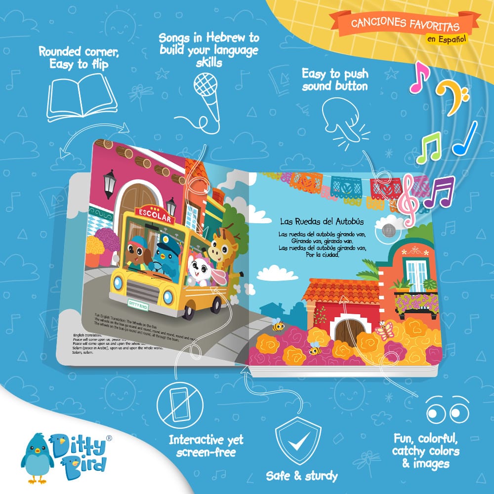 Ditty Bird Musical Books - Canciones Favoritas - Image 3