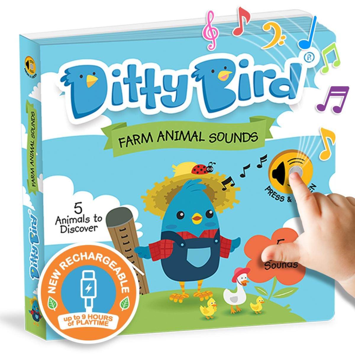 Ditty Bird Musical Books - Farm Animal Sounds - Image 9