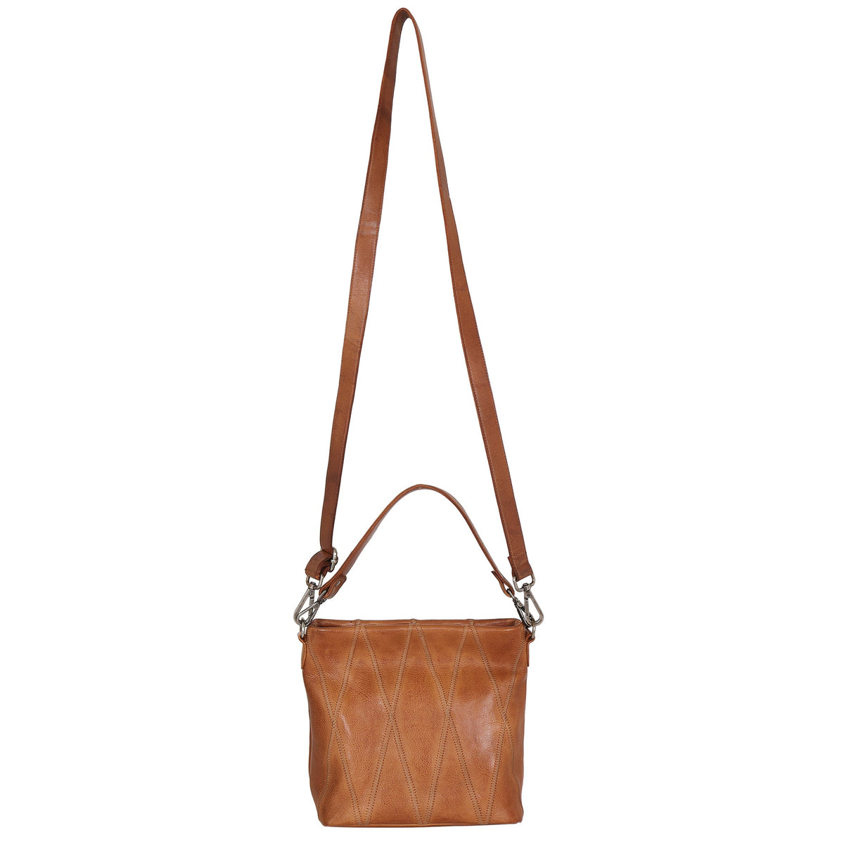 Ivy Diamond Leather Crossbody Bag - Image 6