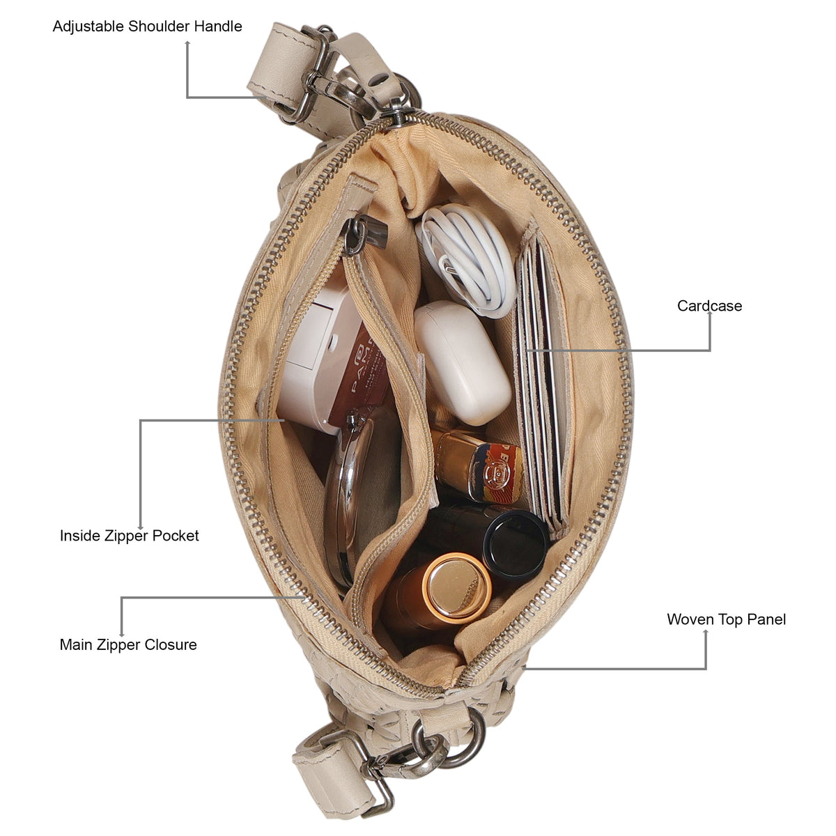Coast Leather Crossbody Bag - Image 15