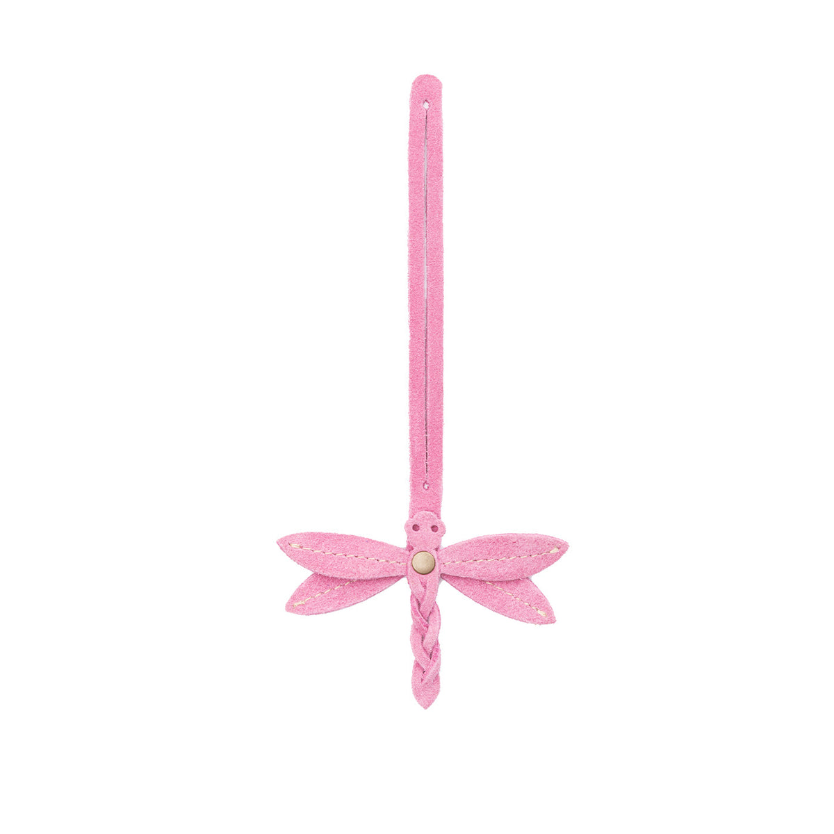 Dragonfly Tassel - Pink Suede