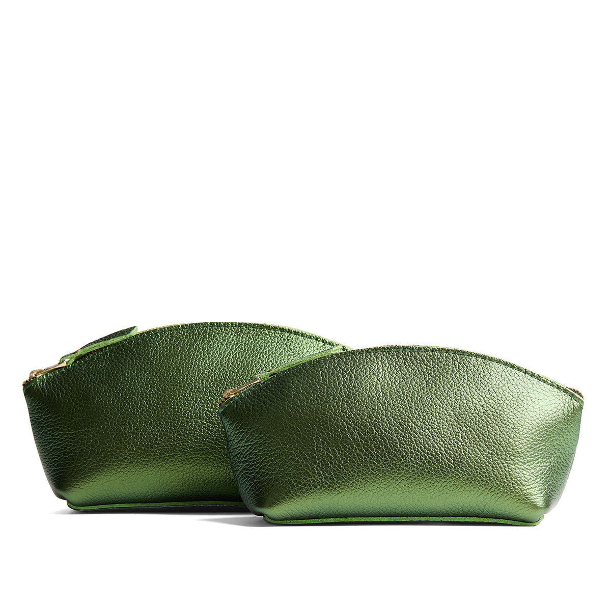'Almost Perfect' Eclipse Makeup Bag - Metallic Greench