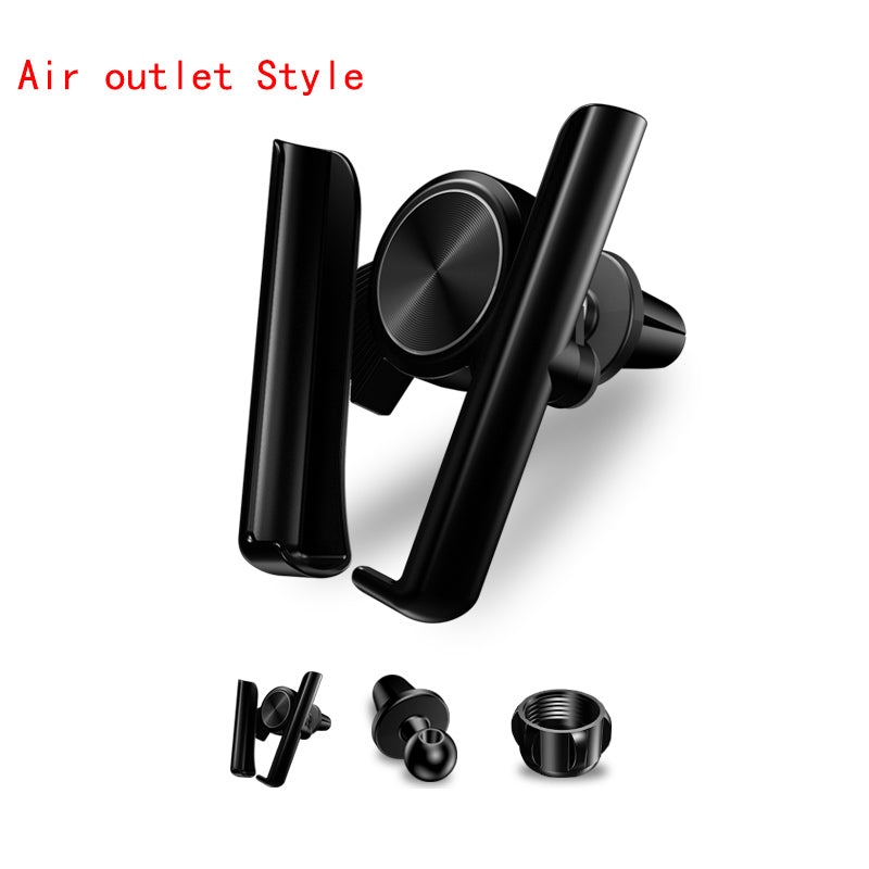 Automatic Clamping Car Phone Holder - Black