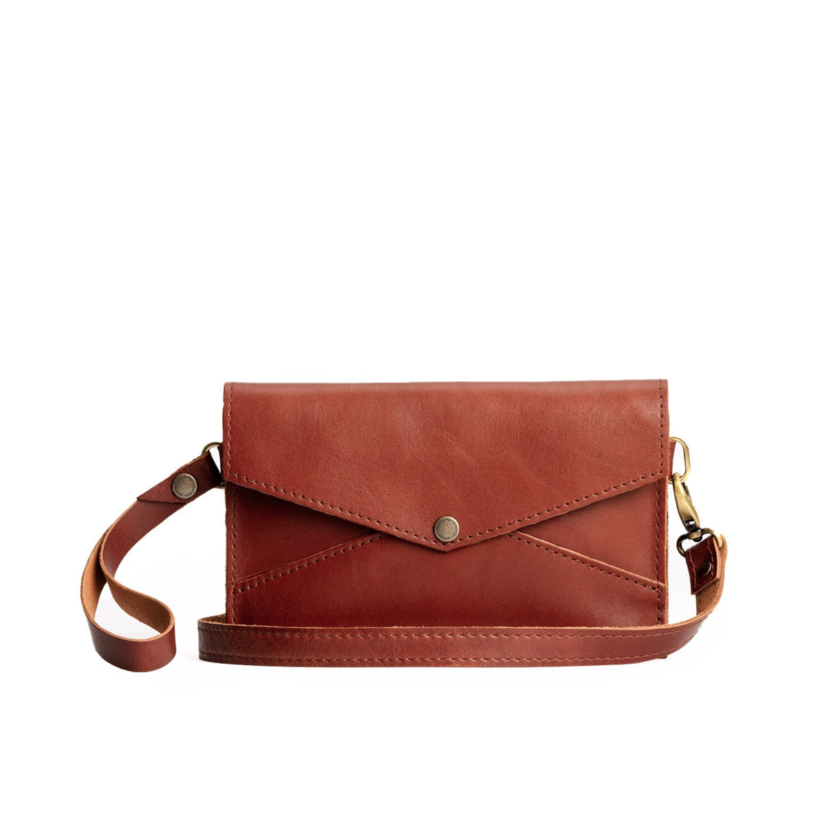 Almost Perfect' Envelope Convertible Crossbody - Chestnut