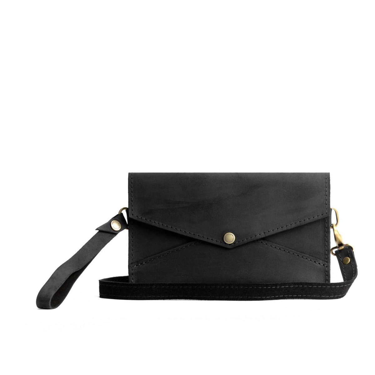 Almost Perfect' Envelope Convertible Crossbody - Shadow Black