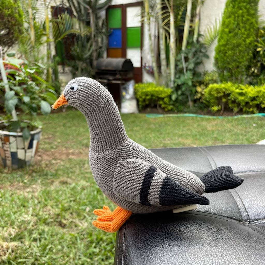 Estella Pigeon Baby Rattle-Handmade - Image 3
