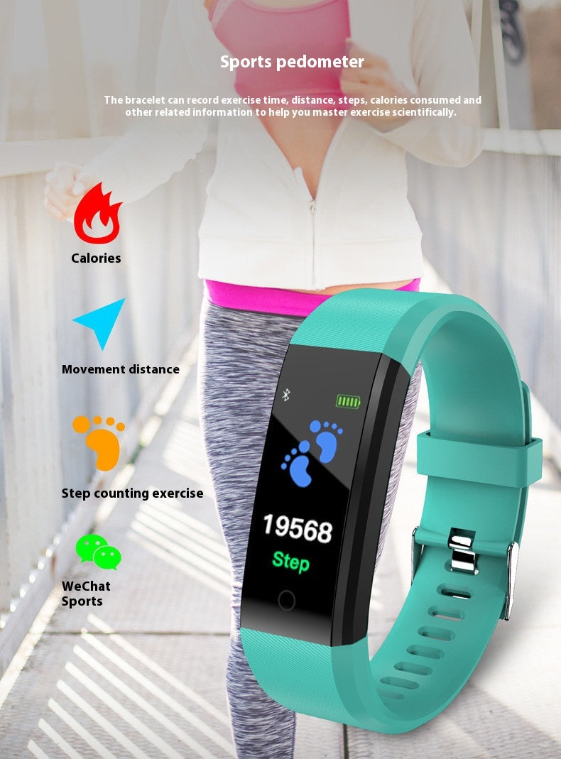 Men & Women Smart Blood Pressure & Heart Rate Fitness Bracelet - Image 6