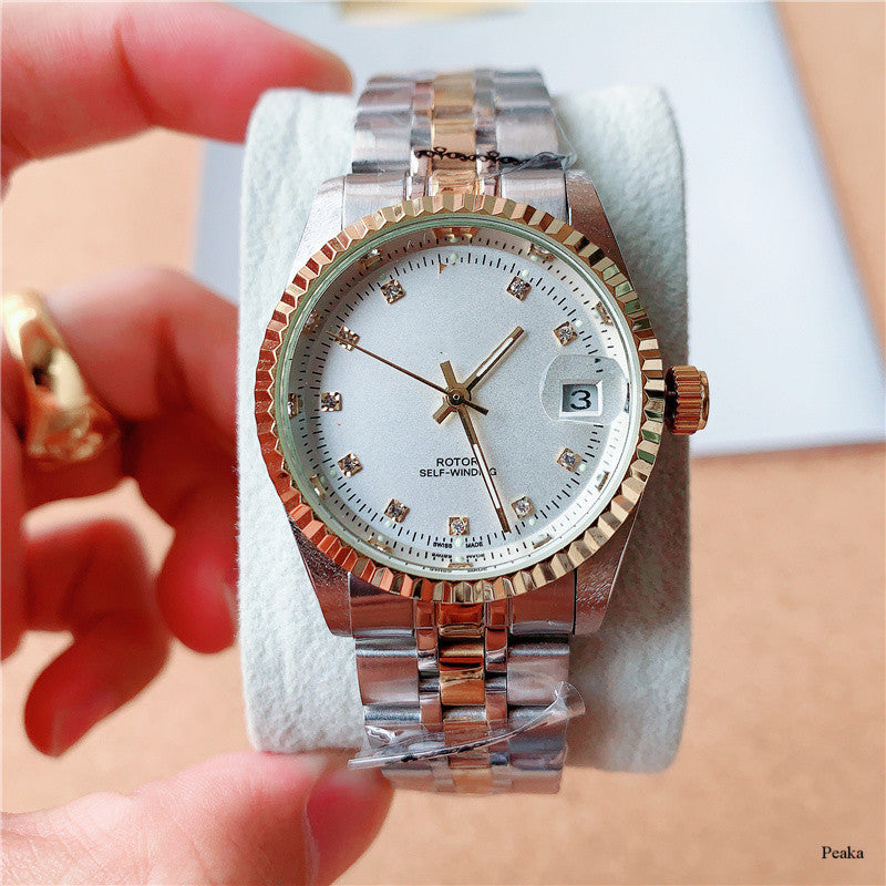 Stainless Steel Mechanical Watches For Men - Silver