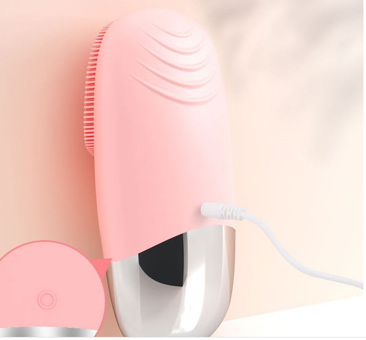 Mini Silicone Electric Face Cleansing Brush & Skin Massager - Image 5