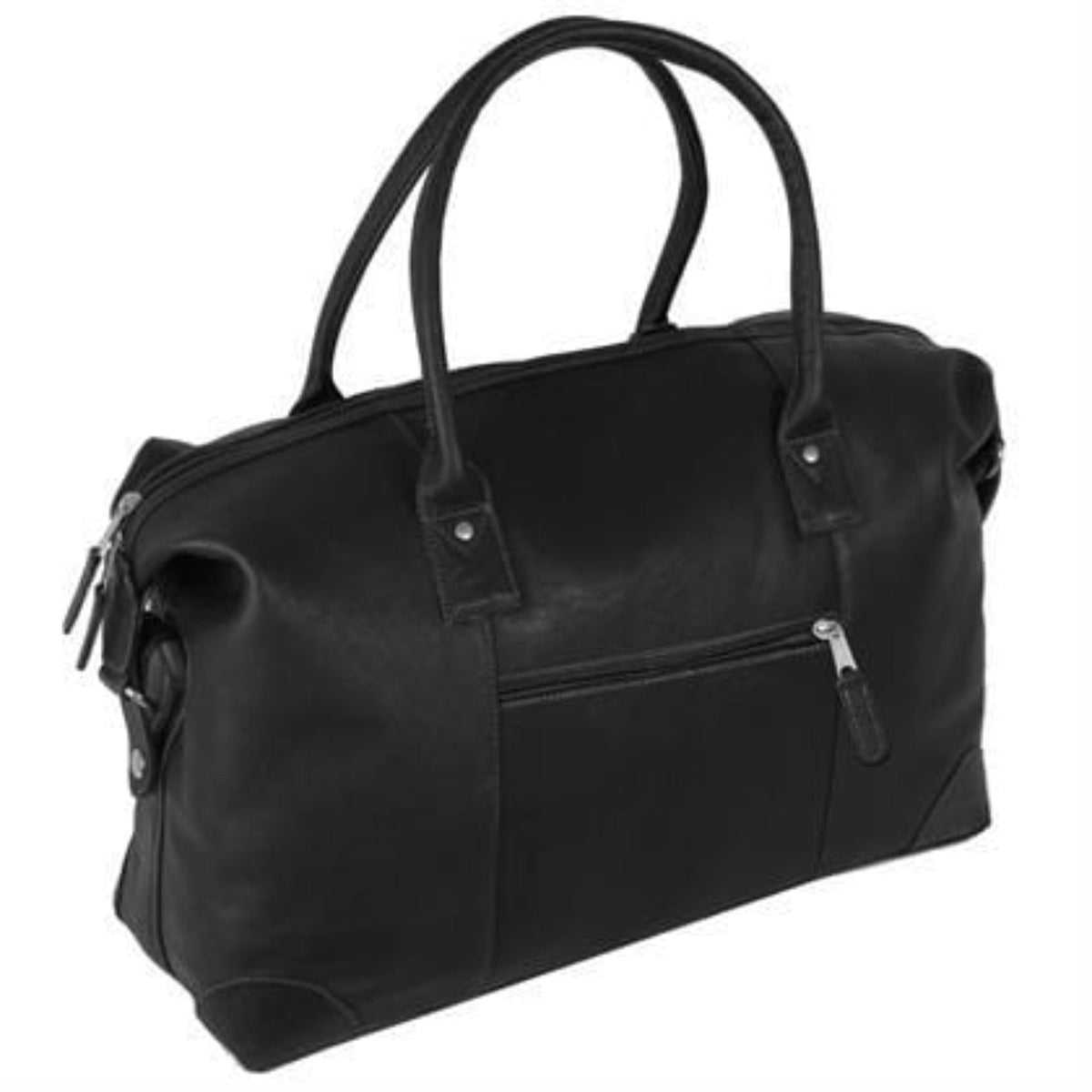 Denver Leather Duffel Bag - Black