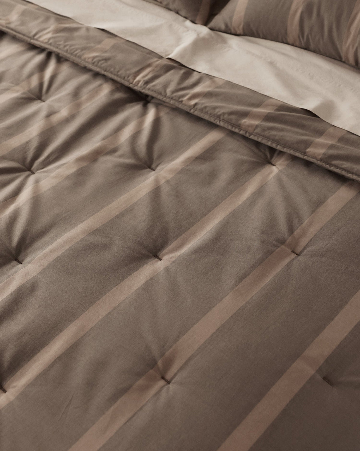 Field Stripe Comforter (Warm Grey Stripe) - Image 6