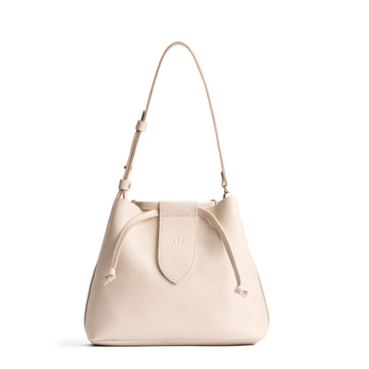 Firefly Bucket Bag - Pebbled Bone / Large