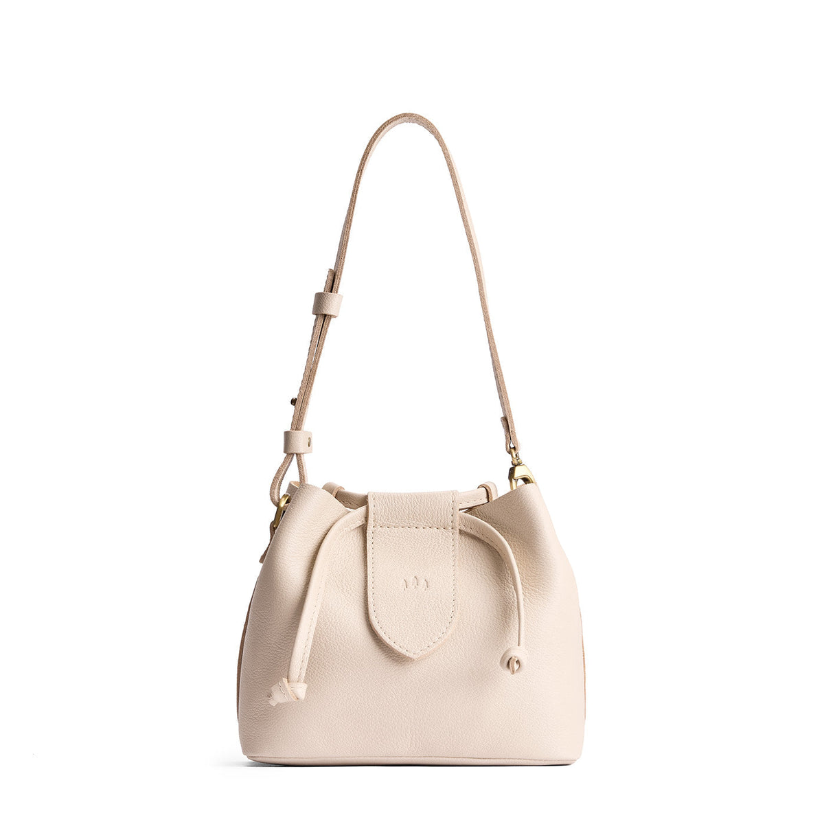 Firefly Bucket Bag - Pebbled Bone / Small