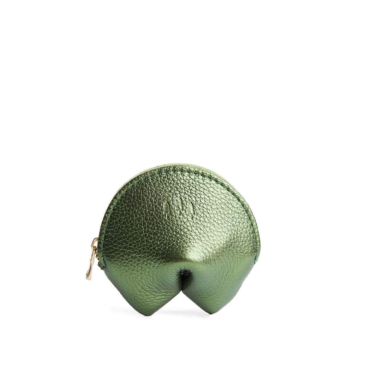 Fortune Cookie Pouch - Metallic Greench