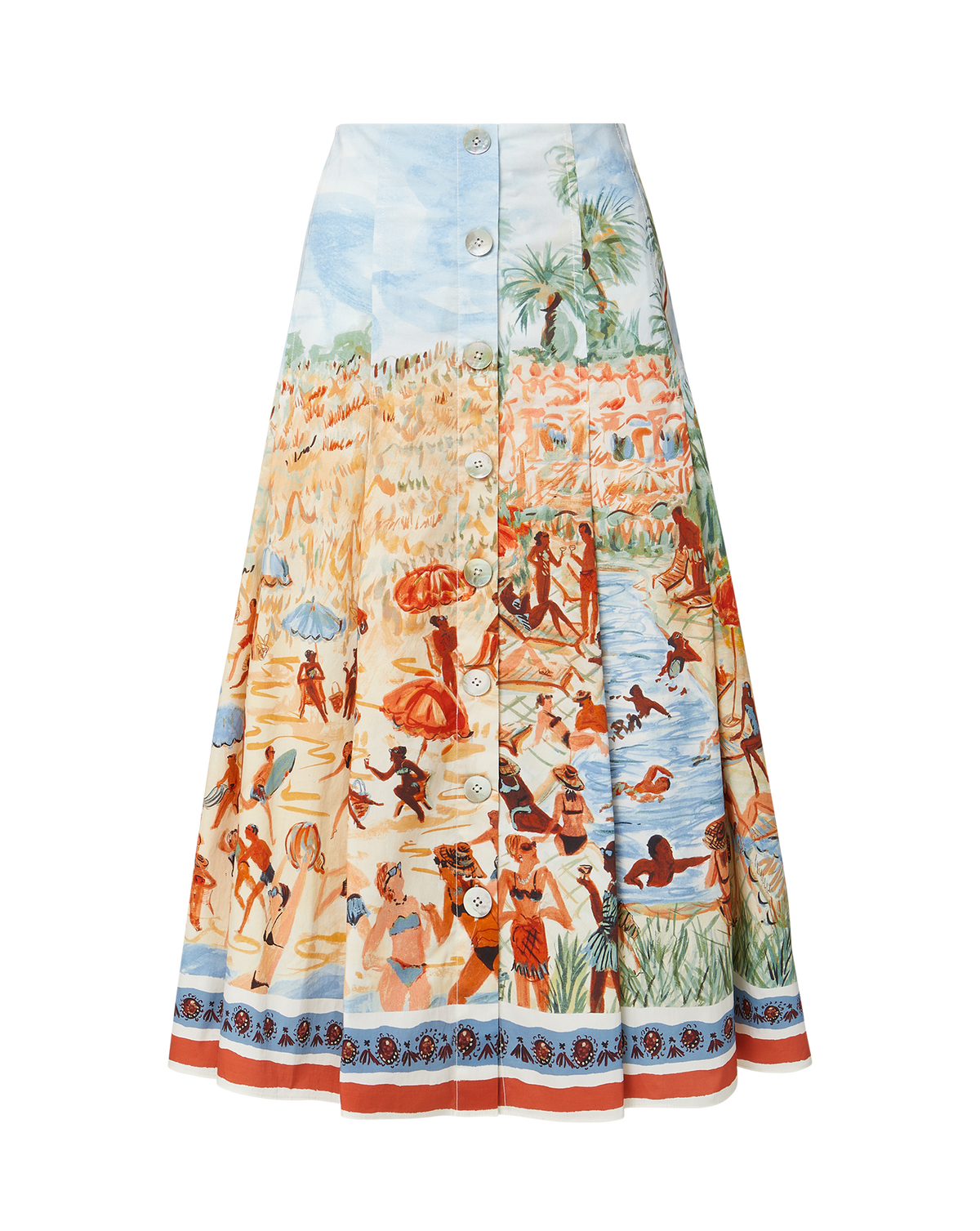 Fynnley Printed Midi Skirt - Image 9