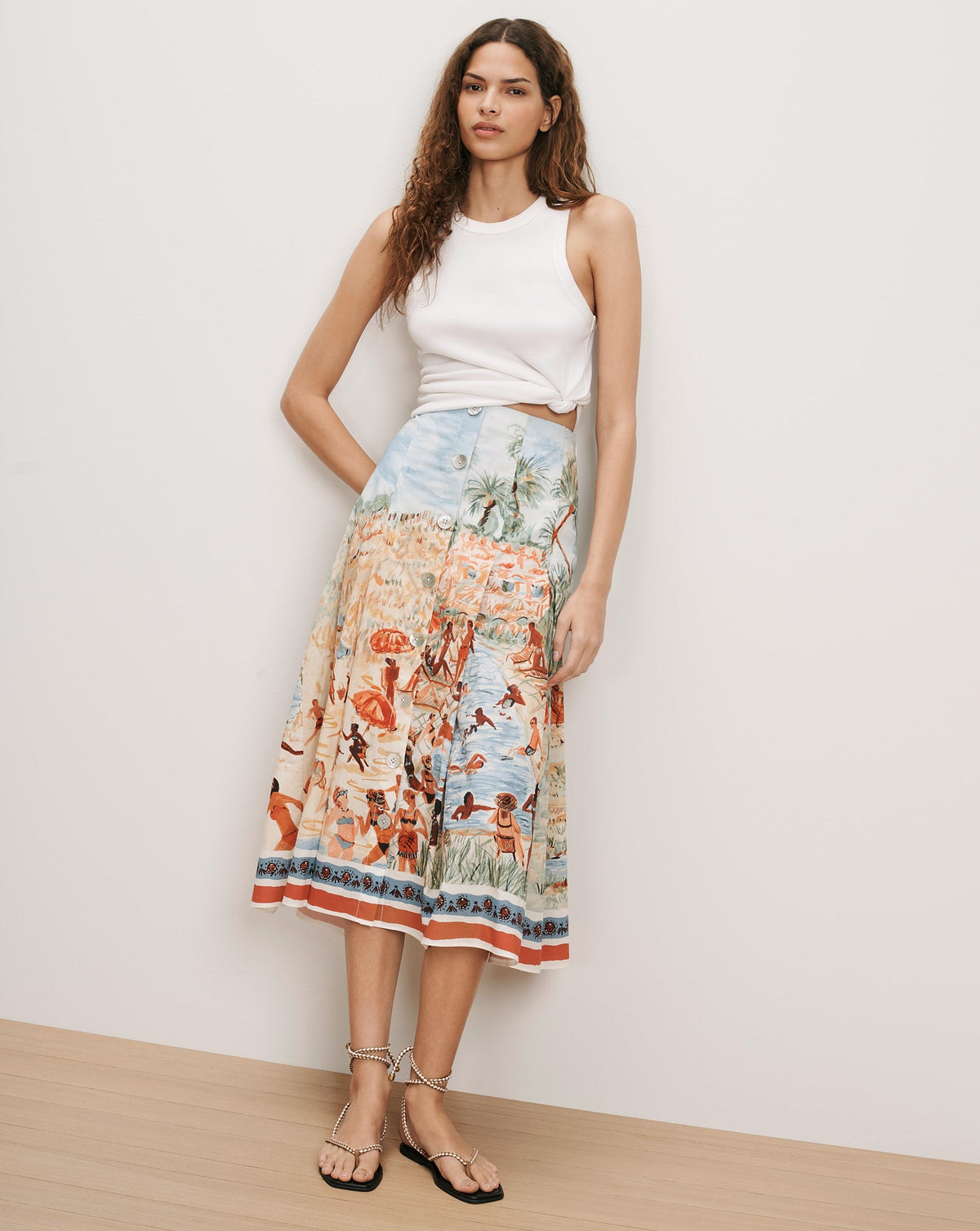 Fynnley Printed Midi Skirt - Image 3