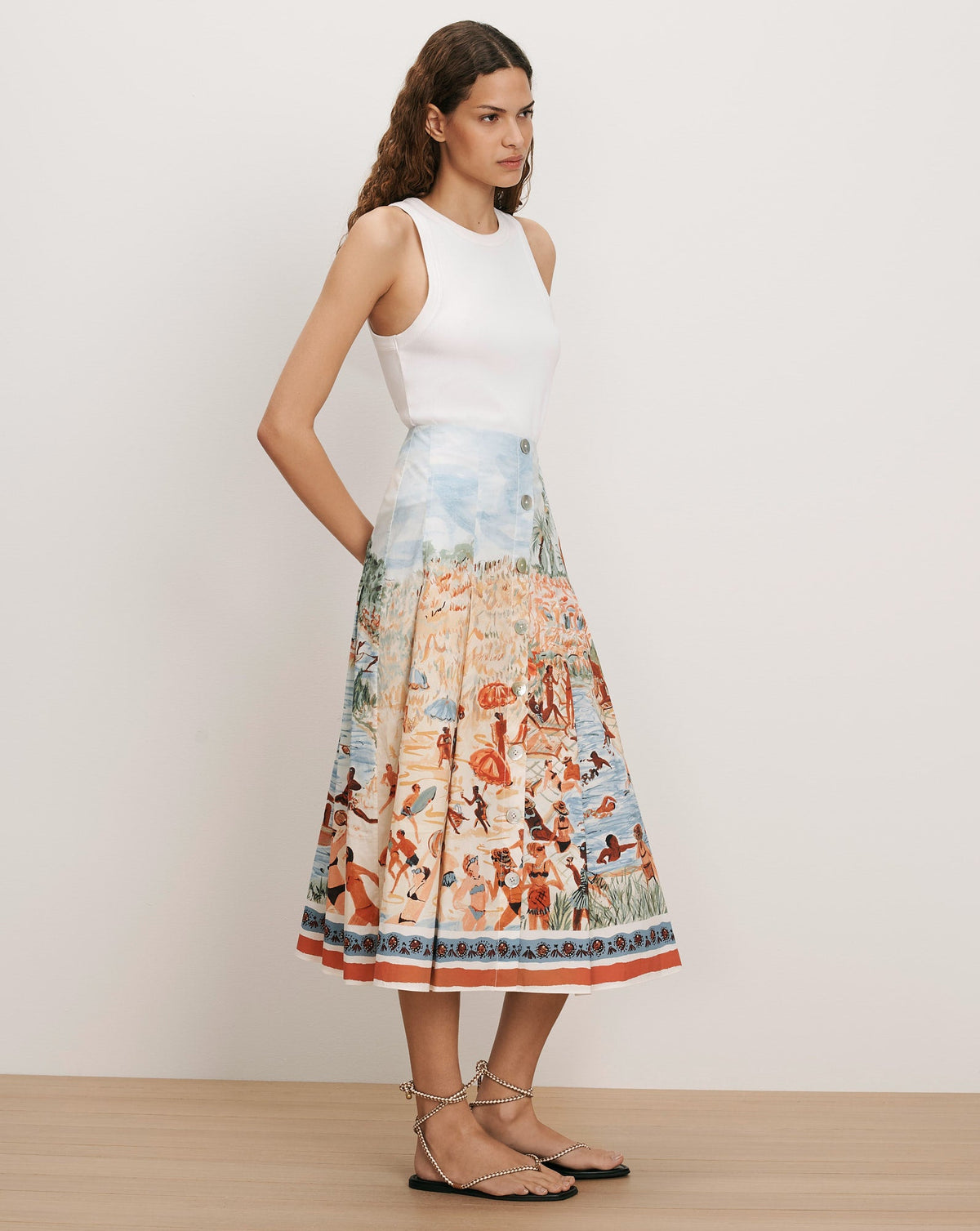 Fynnley Printed Midi Skirt - Image 4