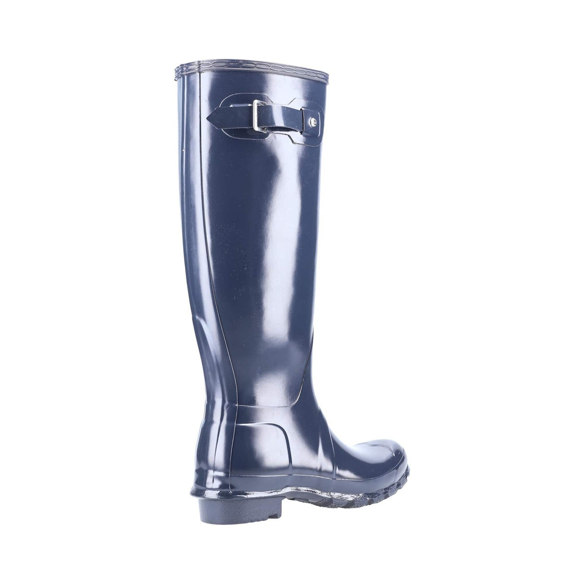 Hunter Original Tall Gloss Womens Wellington Boots - Navy - Image 2