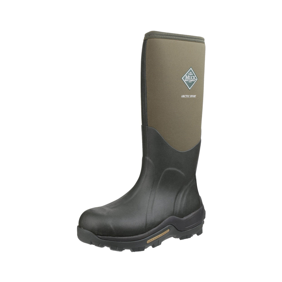 Muck Boots Arctic Sport Pull On Unisex Wellington Boots - Moss/Moss - Image 6