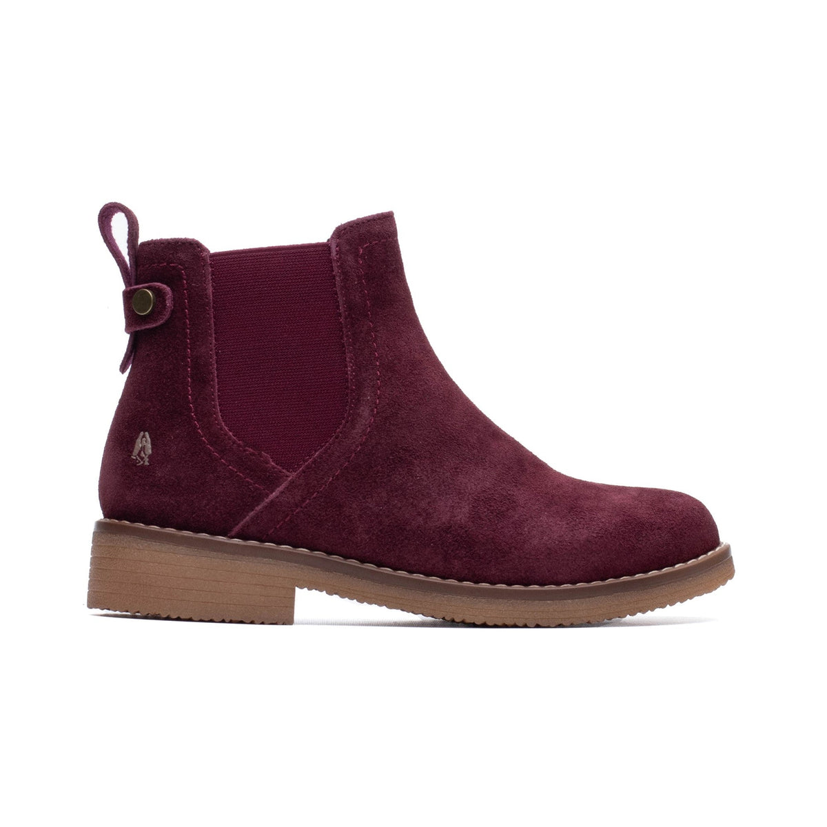 Hush Puppies Maddy Womens Ankle Boots - Plum - Image 5