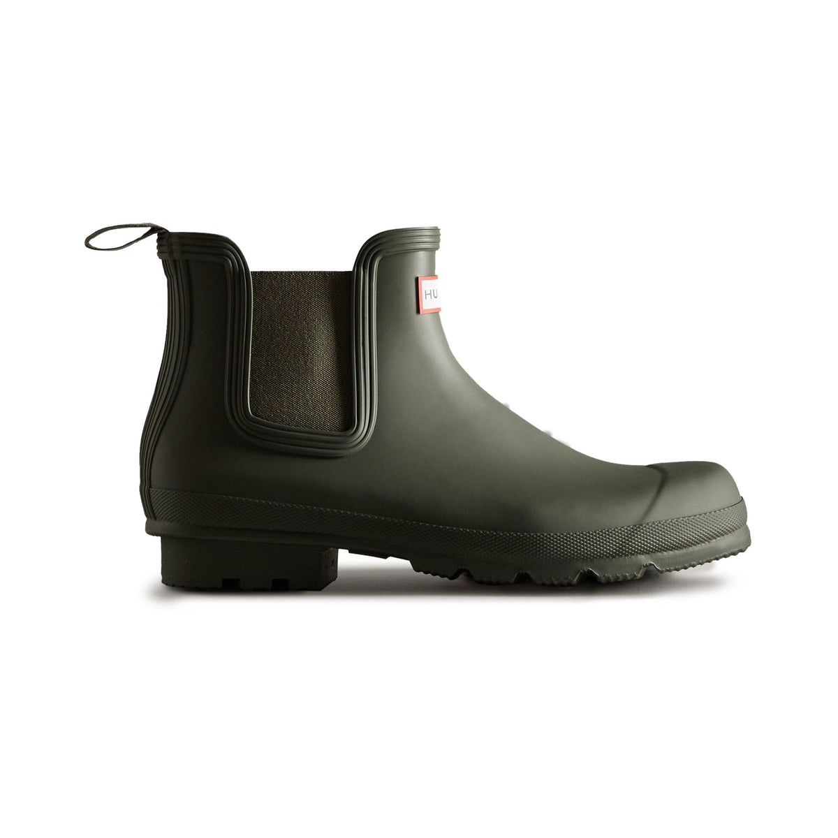 Hunter Original Chelsea Mens Boot - Dark Olive - Image 4