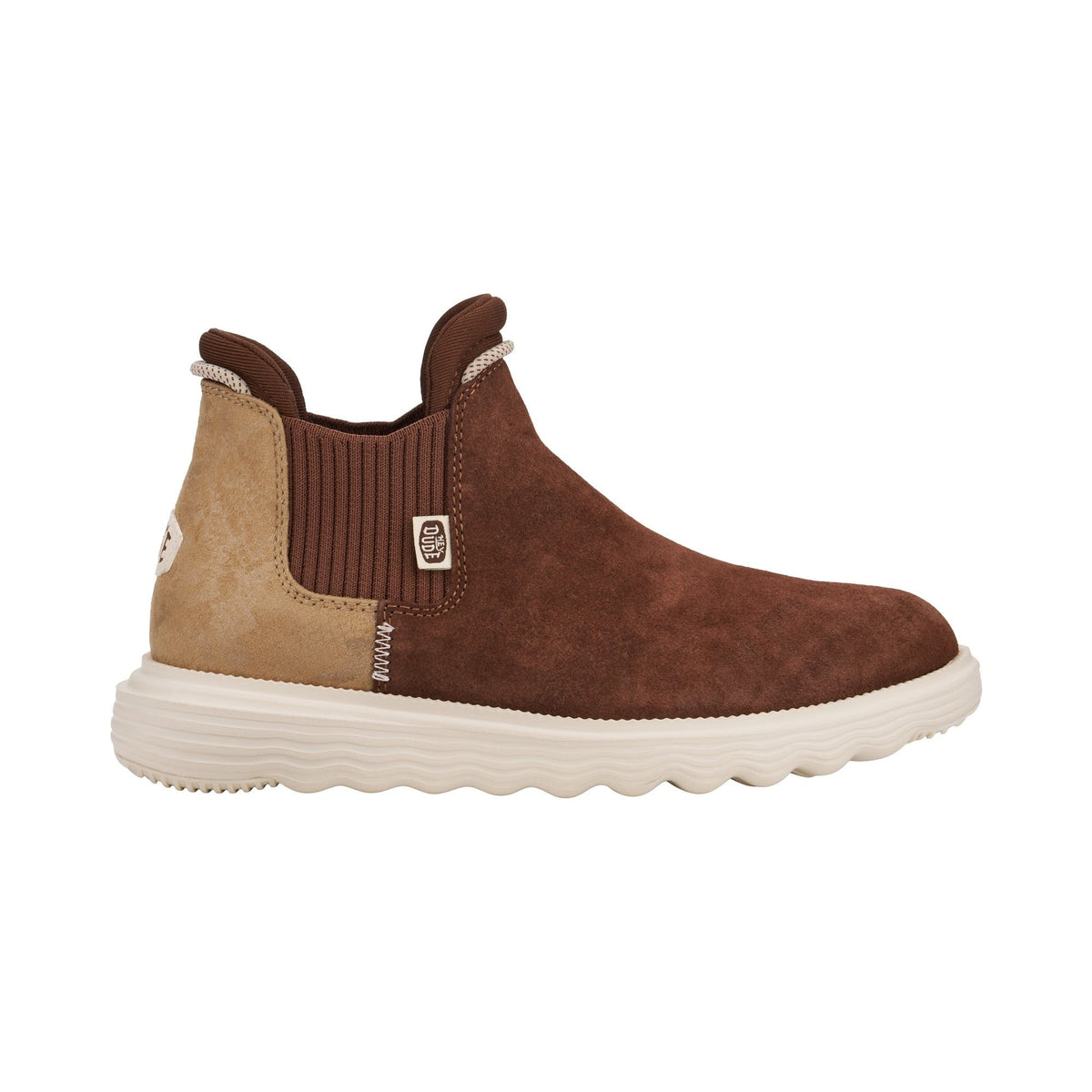 HEYDUDE Branson Suede Novelty Womens Ankle Boots - Brown/Snake - Image 4