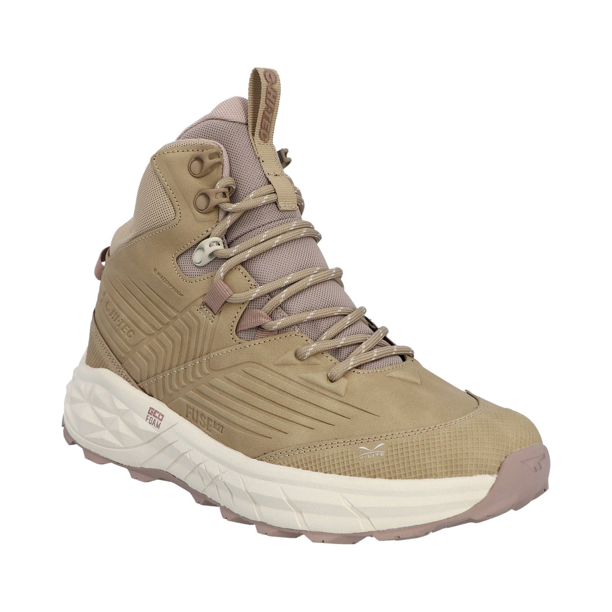 Hi-Tec Fuse Trek Mid Womens Hiking Boot - Taupe/Whitecap Grey/Warm Taupe