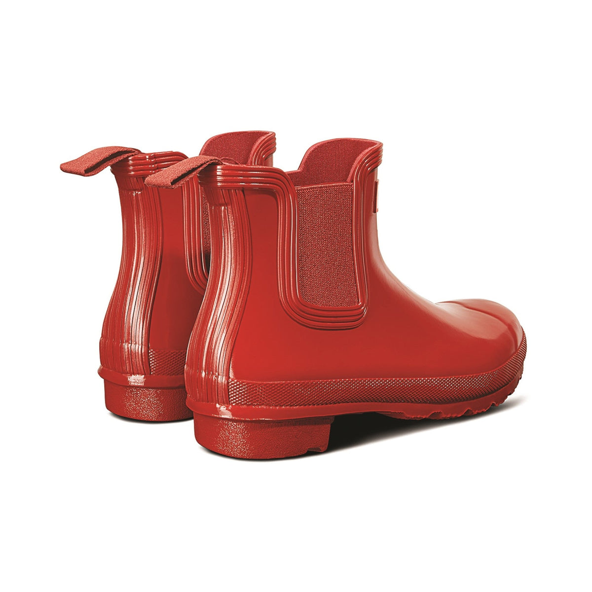 Hunter Original Chelsea Gloss Boot Womens - Military Red - Image 2