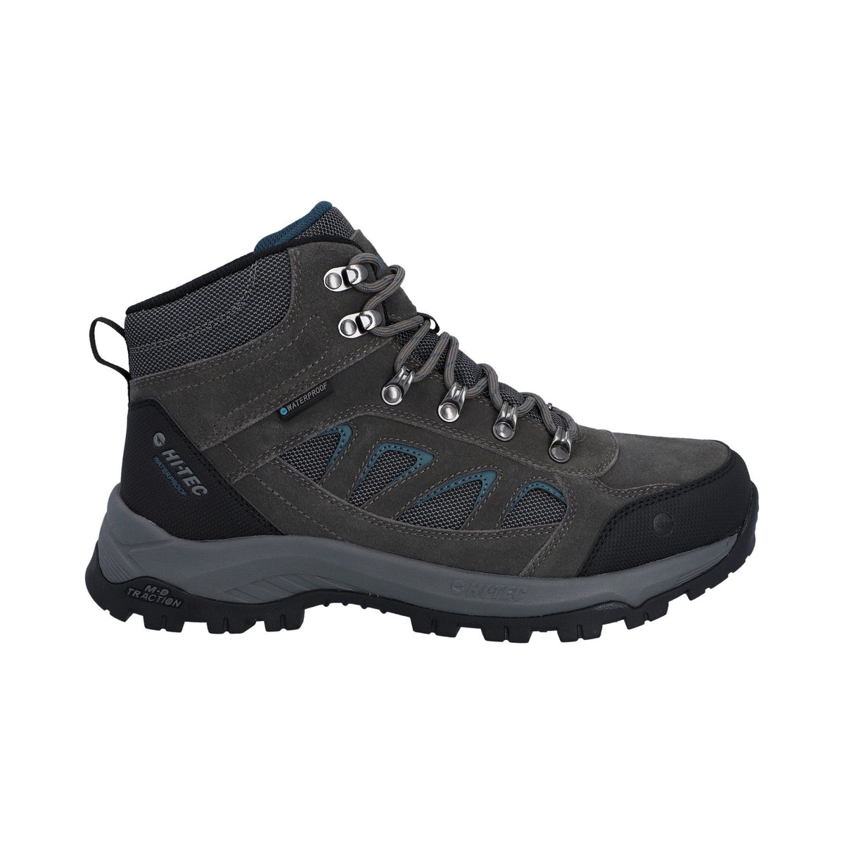 Hi-Tec Bandera Expedition WP Hiker Mens Boots - Dark Gull Grey/Harbour Mist - Image 5