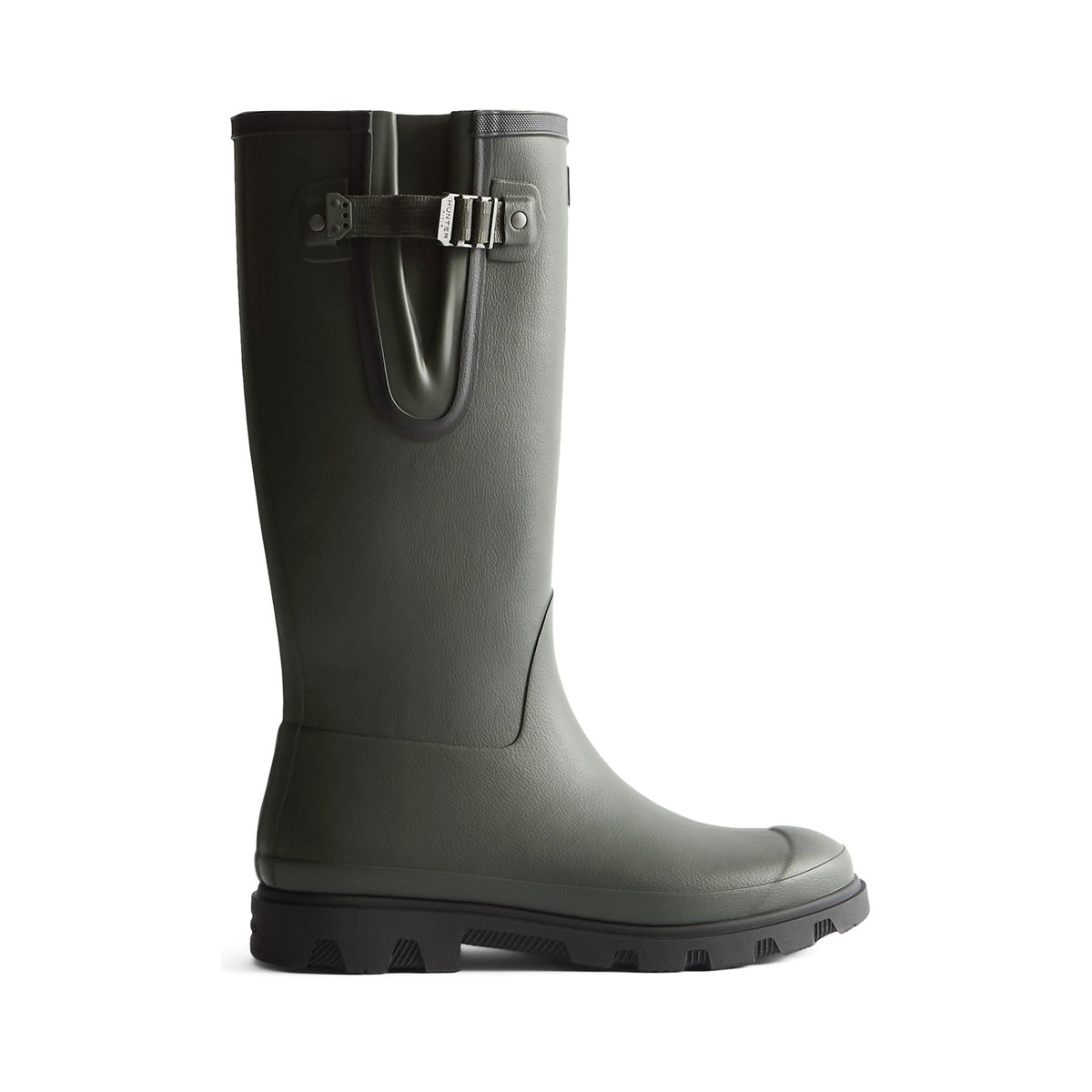 Hunter Field Downpour Adjustable Boot Womens - Dark Olive/Black - Image 4