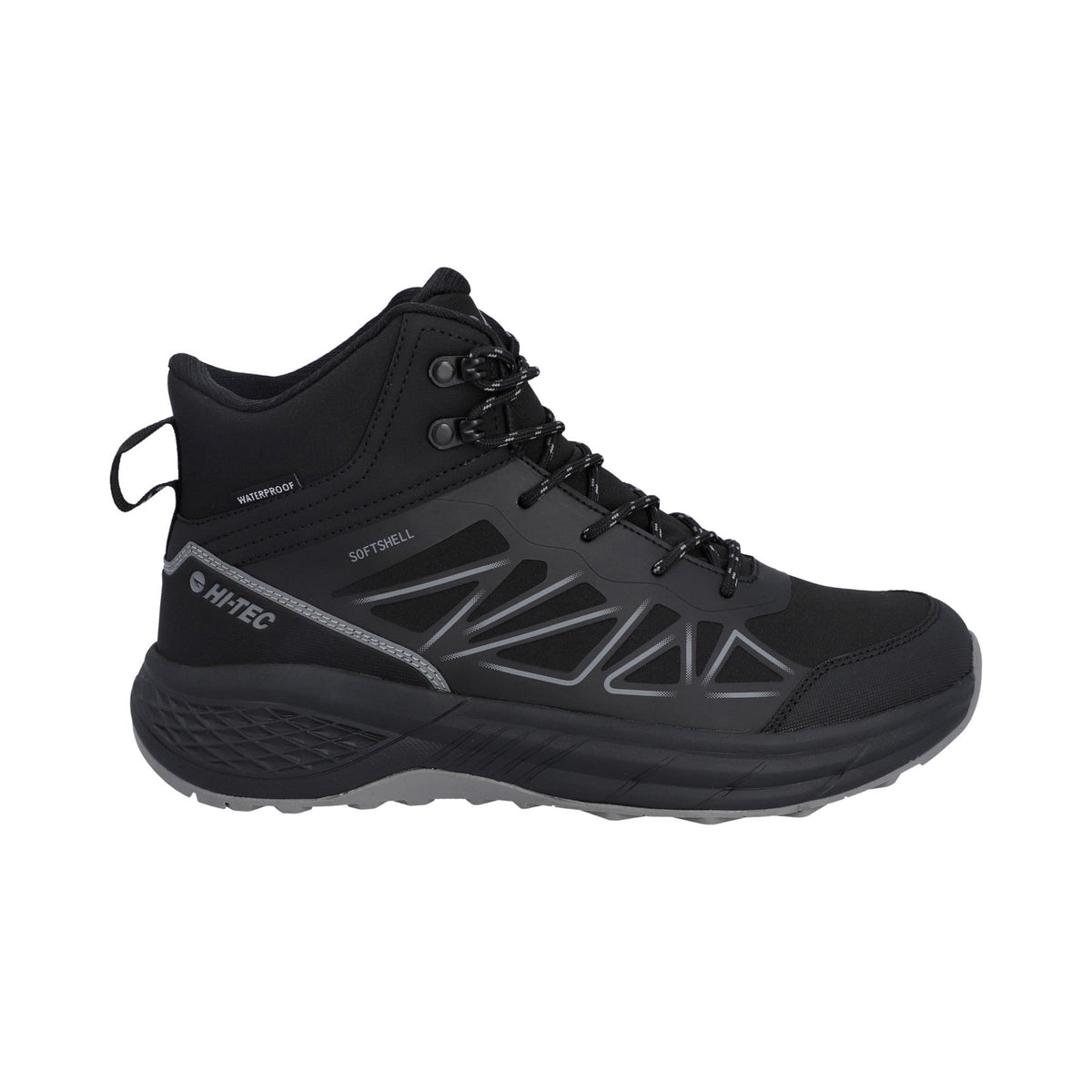 Hi-Tec Litespeed Mid WP Hiker Mens Boots - Black/Carbon Grey - Image 5