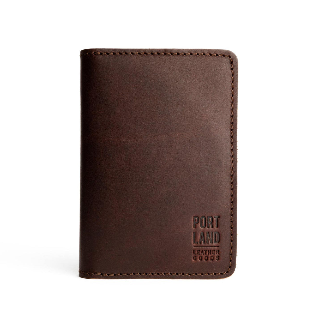 'Almost Perfect' Leather Modern Passport Holder - Grizzly