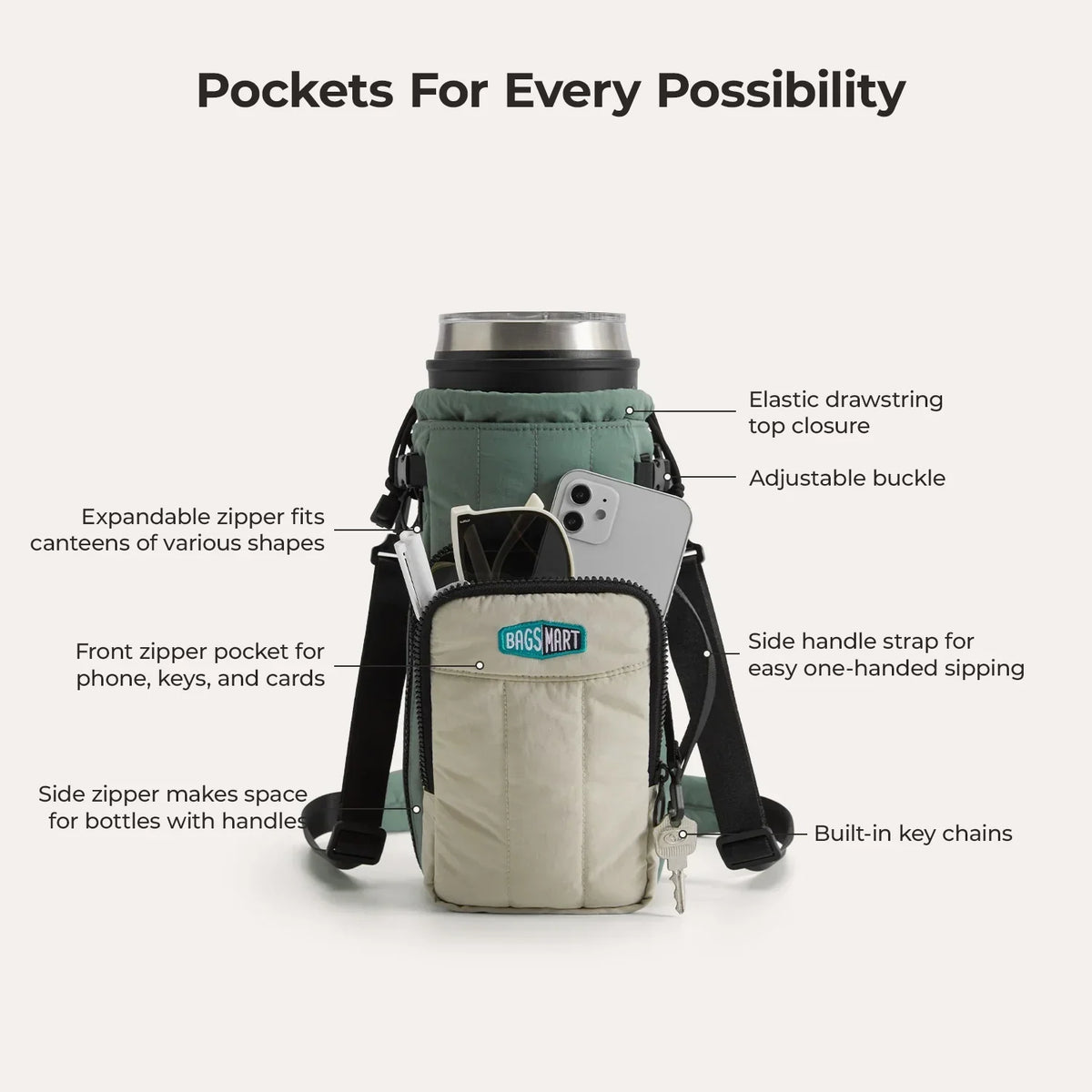 Paz Water Bottle Sling - Image 52