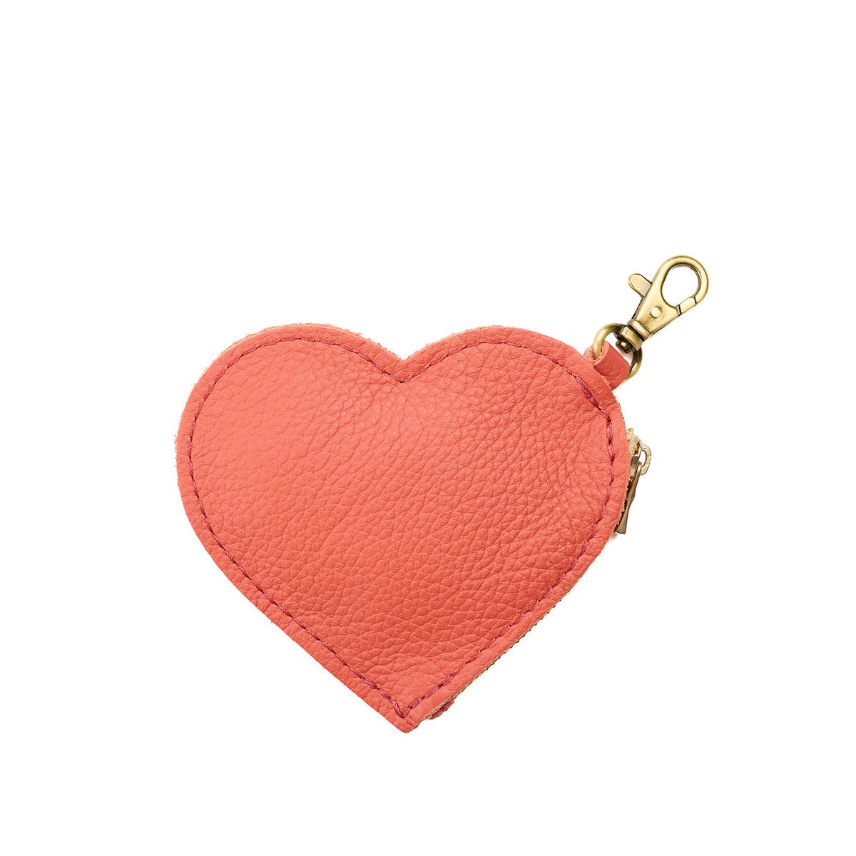 Heart Pouch - Coral