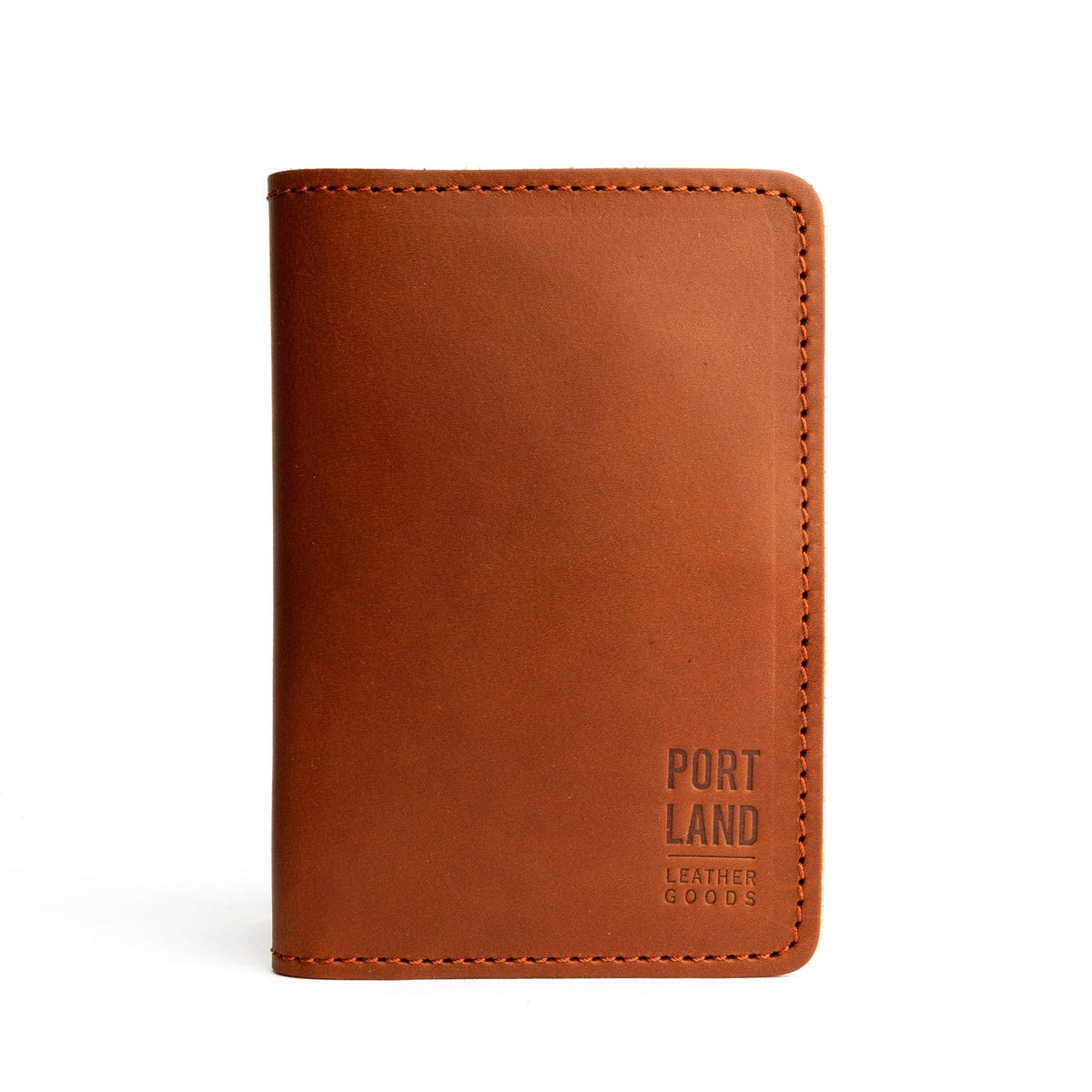 'Almost Perfect' Leather Modern Passport Holder - Honey